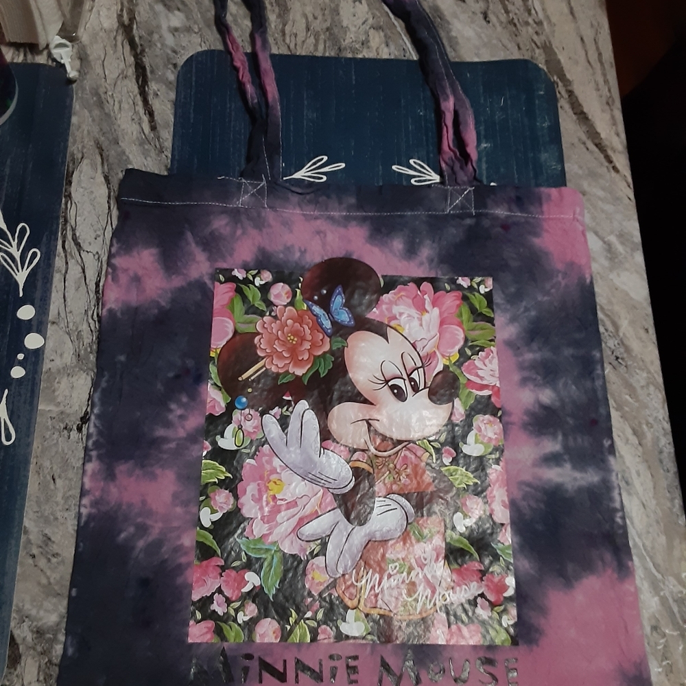 Tie Dye Minnie Mouse tote bag